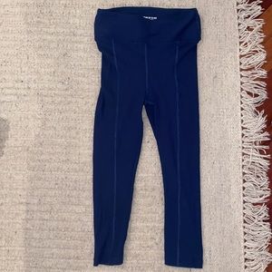 Worn once Year of Ours navy ribbed leggings